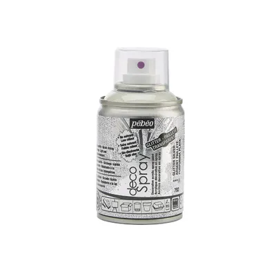 Obrázek produktu pro Pébéo Decospray akrylová barva ve spreji, 100 ml, stříbrná se třpytkami
