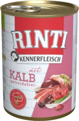 Produktbild von RINTI Kennerfleisch Veal - Nassfutter für Hunde - 400g