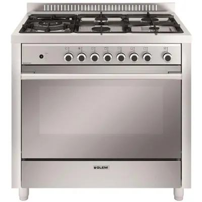 Image de Piano de cuisson mixte 104l 5 feux inox - Glem - GX960CVIX -