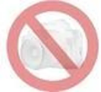 A red prohibition sign with a diagonal line over a faint image of a camera.
