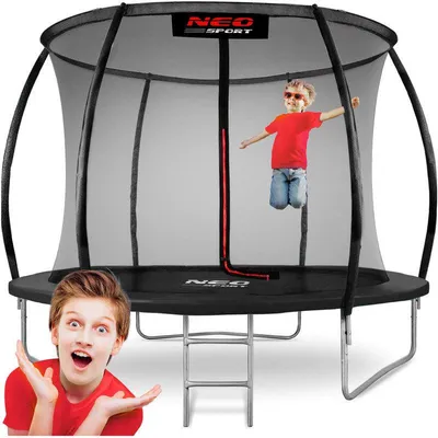 Produktbild von Trampolin, 312 cm, mit Sicherheitsnetz – Verzinkter Stahlrahmen und Sprungtuch
