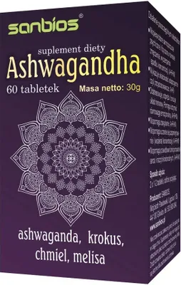 Produktbild von SANBIOS Ashwagandha 60 Tabletten
