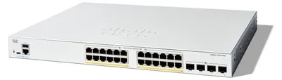 Zdjęcie produktu dla Cisco Catalyst 1300, Zarządzany, L2/L3, Gigabit Ethernet (10/100/1000), Obsługa PoE, Możliwości montowania w stelażu