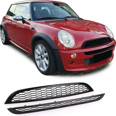 Produktbild von Sport Kühlergrill Set für Haube + Stoßstange für Mini R50 R53 One Cooper 01-06