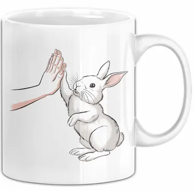 Produktbild von Hasen Papa Mama Tasse Geschenkidee Für Hasen-Liebhaber Und Besitzer (Weiß)