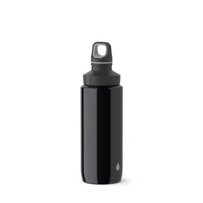 Zdjęcie produktu dla EMSA 518353, Codzienne użytkowanie, 0,6 ml, Pokrywka zakręcana, Stal nierdzewna, Czarny, Dorosły