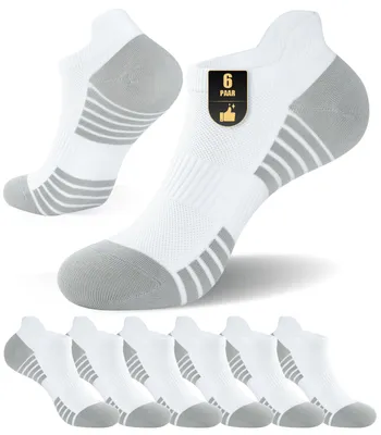 Produktbild von PULIOU Sneaker Socken Herren Damen, Atmungsaktive Baumwolle Laufsocken, Komfort