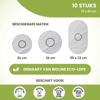 Image de Couvercles alimentaires réutilisables, lot de 10, 36 cm, pour la cuisine