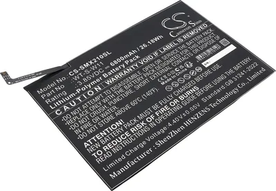 Produktbild von TECHTEK Akku Kompatibel mit [Samsung] Galaxy Tab A9+ 5G 11, SM-X210, SM-X210NZAEXAR, SM-X216, SM-X216B, SM-X216N, SM-X218U, SMX210NZAEG Ersetzt WT-S-