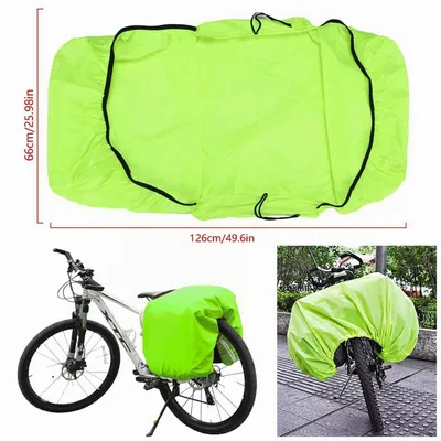 Produktbild von Regenschutz für Fahrradtasche, 126x66cm, wasserdicht, mit Reflexstreifen