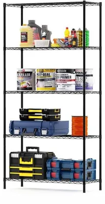 Immagine prodotto di Scaffale metallico a cinque ripiani per cucina, ufficio e garage