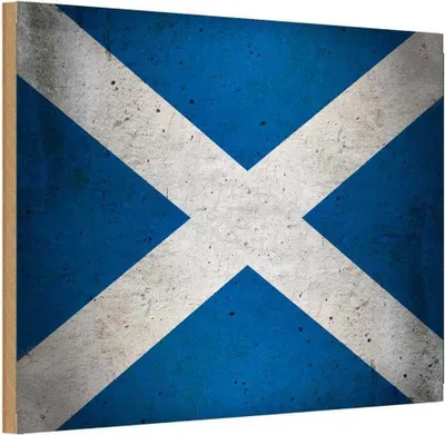 Produktbild von vianmo Holzschild 12x18 cm Schottland Fahne Flagge Wappen