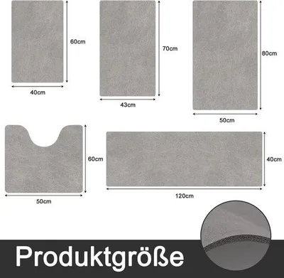 Produktbild von Antislip-Badmat 40 x 60 cm, wasbaar, absorberend, sneldrogend