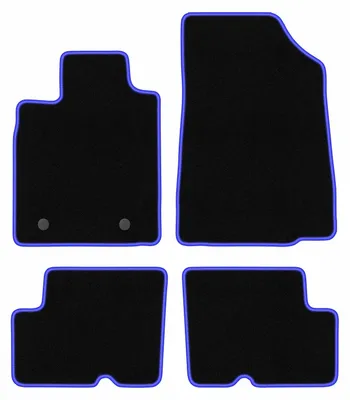 Obrázok produktu pre Velúrové autokoberce pre: Dacia Sandero II 2013-2019 hatchback, Stepway čierno-modré