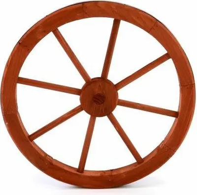 Zdjęcie produktu dla Koło drewniane Garth - stylowa rustykalna dekoracja 45 cm