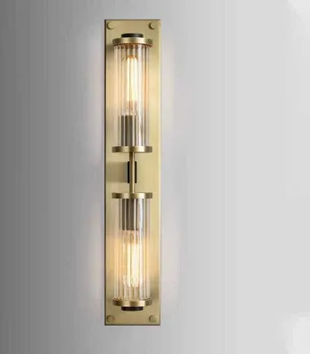 Immagine prodotto di Girona - lampada da parete grande 70 cm in metallo e cristallo