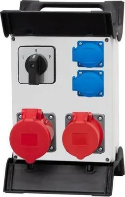 Obrázok produktu pre Distribútor R-240 2x16A/5P, 2x230V, 0/1 na plastovom ráme