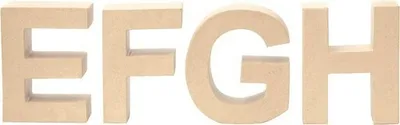 Produktbild von Glorex Papp-Buchstabe E 17,5 x 5,5 cm