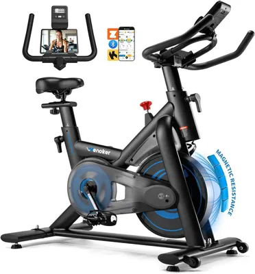Obrázok produktu pre Cykloergometer s aplikáciou, tichý cykloergometer, magnetický cykloergometer,  bike, vnútorný fitness bicykel na kardio tréning, nosnosť do 160 kg
