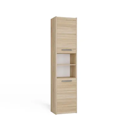 Immagine prodotto di Armadietto stretto da bagno con scaffali MARGO - rovere sonoma