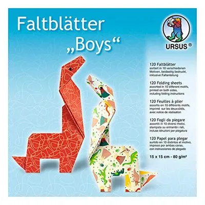 Produktbild von Faltblätter Boys 80g/qm 15x15cm 10 Designs VE=120 Blatt