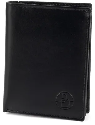 Productafbeelding van Bellugio heren lederen portemonnee AM-143R-034, zwart, met RFID-bescherming