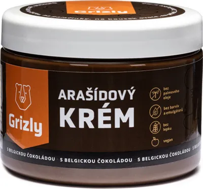 Zdjęcie produktu dla GRIZLY Krem orzechowy z belgijską czekoladą 500 g