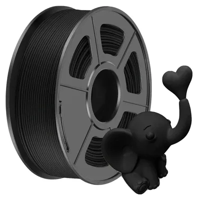 Immagine prodotto di filamento per stampante 3D, materiale PLA, diametro 1,75 mm, nero