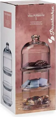 Produktbild von Pasabahce Villa Patisserie servírovacia miska s vekom 3-dielna sada - 390 ml