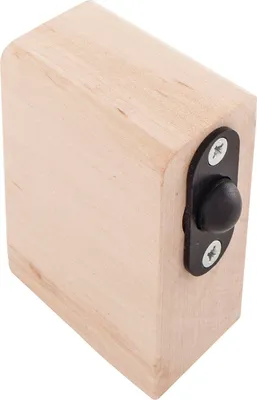 Produktbild von Saunabeschlag-Schnappklotz, Abachi-Holz (13.006) | Glastürbeschlag Zubehör, dormakaba