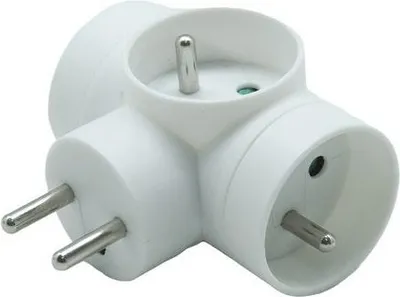 Image de Bloc multiprise sans fil, 3 prises blanc