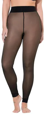 Produktbild von Ulla Popken Damen große Größen Übergrößen Plus Size Thermo-Leggings, Fleece-Inne
