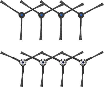 Image de Brosses latérales pour aspirateur robot, pour le nettoyage des sols, lot de 8, en nylon