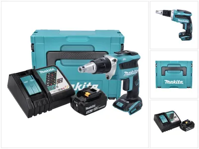 Produktbild von Makita DFS 452 RT1J Akku Schnellbauschrauber 18 V Brushless + 1x Akku 5,0 Ah + Ladegerät + Makpac
