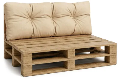 Produktbild von Palettenkissen Outdoor Rückenkissen 120x40 cm Europaletten Palettenmöbel Beige