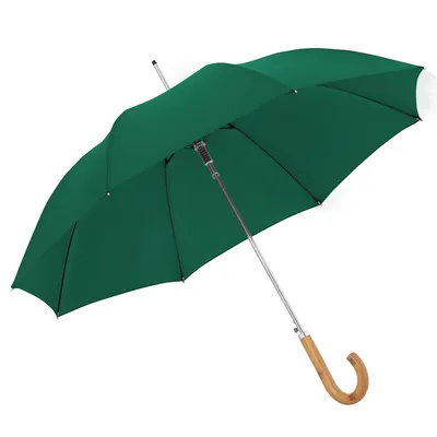 Zdjęcie produktu dla doppler parasol z laską Vienna Długi parasol automatyczny zielony ciemnozielony