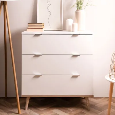 Produktbild von Finori Kommode Göteborg 1 Weiß und Sonoma-Eiche