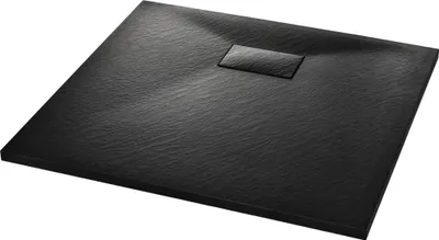 Image de vidaXL Receveur de douche SMC noir 90×80 cm