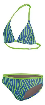 Produktbild von Beco Zebra Vibes Triangel-Bikini für Mädchen | Blau/grün