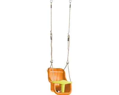 Immagine prodotto di Baby Swing Seat Plastic in Orange | Baby Swing Seat per bambini dai 9 mesi in su