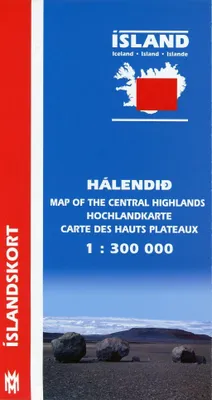Produktbild von Island 1 : 300 000. Hochlandkarte