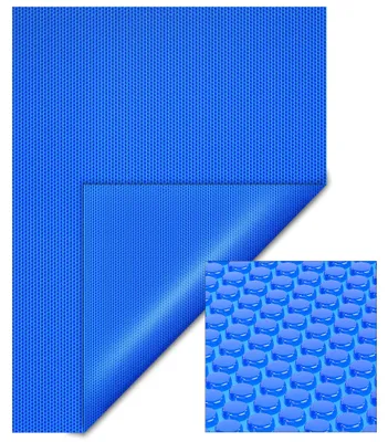 Immagine prodotto di Telo di copertura solare per piscina - 5x8 metri - Blu - Polietilene da 140 micron - Rettangolare