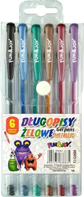 Immagine prodotto di Długopis żelowy metaliczny 6 kolorów Fun&Joy