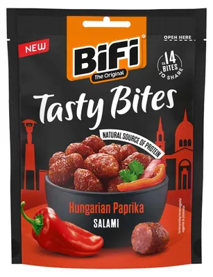 Produktbild von BiFi The Original Tasty Bites Hungarian Paprika Salami 50g