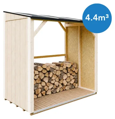 Immagine prodotto di TIMBELA M984 Legnaia 2,54 m², ricovero per legna da ardere con capacità di ~4,4 m³