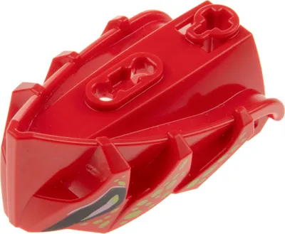 Produktbild von 1x Lego Bionicle Hero Factory Figuren Kopf Unterkiefer rot Augen weiß 15359pb002