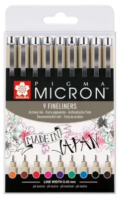 Obrázok produktu pre Sakura POXSDK059, Viacfarebný, Jemná, Béžová, Kolo, 9 kusov
