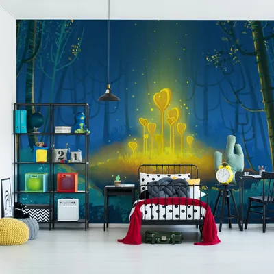Produktbild von Muralo XXL Vlies FOTOTAPETE Maerchenwald Fantasy 3D Effekt Dekor (B) 180 cm x (H) 120 cm Tapete Wandtapete KINDERZIMMER SPIELZIMMER 4815
