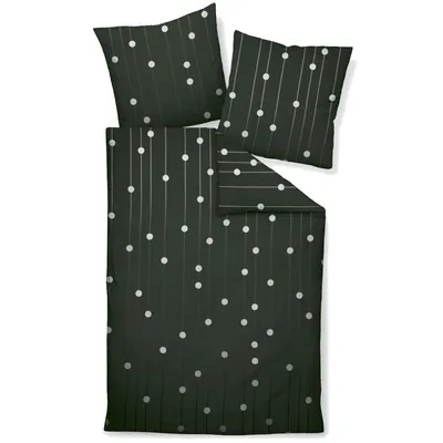 Produktbild von Janine Design Mako-Satin Bettwäsche-Garnitur J. D. 87089 Farbe walnuss-07 Größe 200X200+2x80x80cm