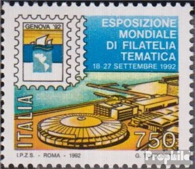 Produktbild von Briefmarken Italien 1992 Mi 2206 (kompl.Ausg.) postfrisch BriefmarkenaustellungGENOVA92